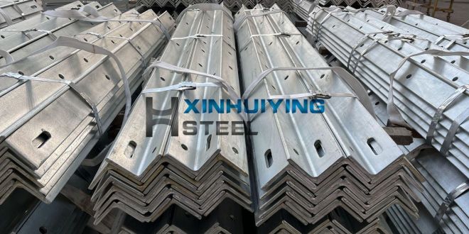 Xinhuiying Steel Delivers Over 200 Tons of Galvanized Crossarm L Beams to the Middle East Market