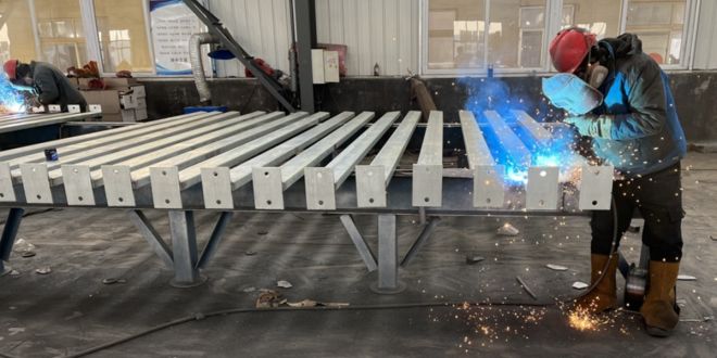 600Tons welded Structural Steel for solar energy projects