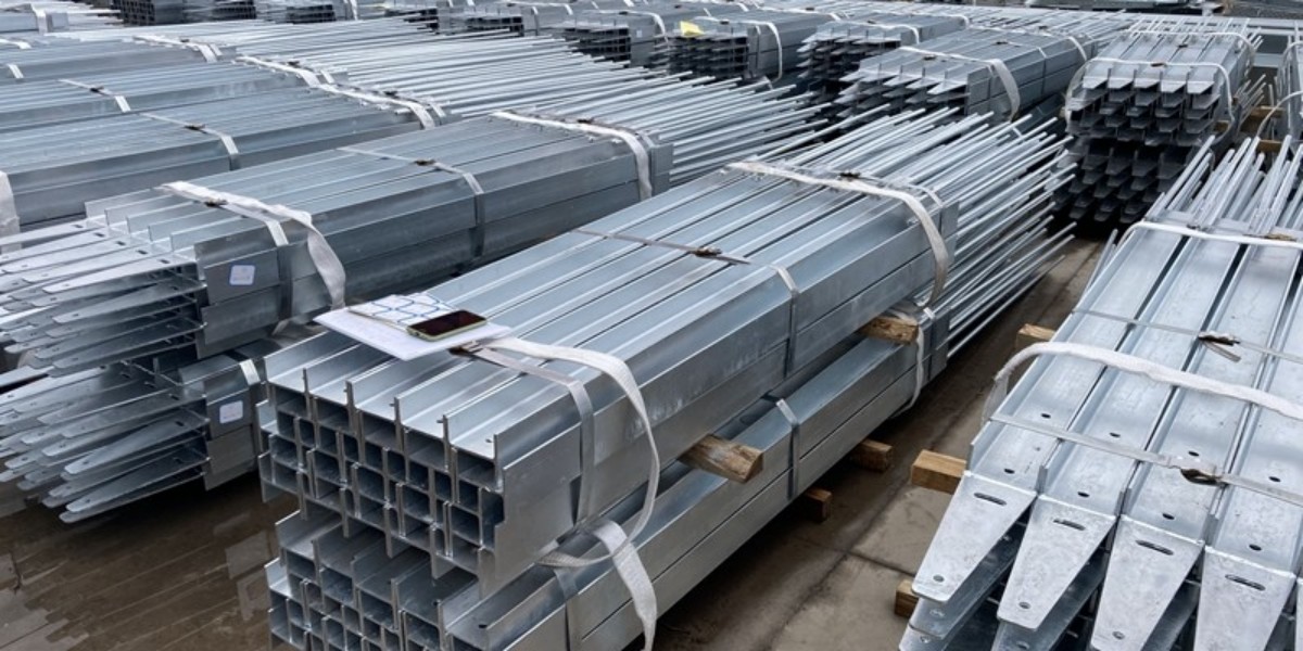 Australia standard galvanised retaining wall steel posts H with rebar.jpg