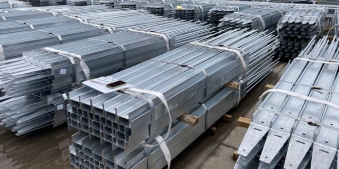 Australia standard galvanised retaining wall steel posts H with rebar