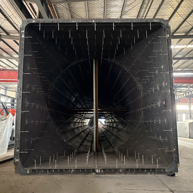 Square-to-Round Flue Duct Transition for Power Plants