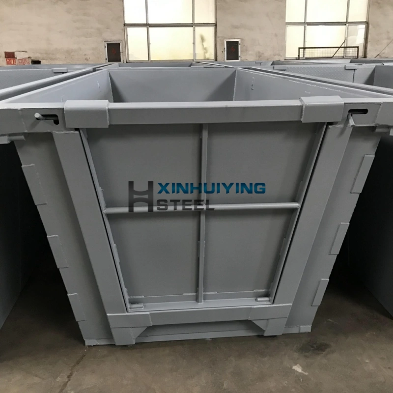Galvanized fabricated steel bins