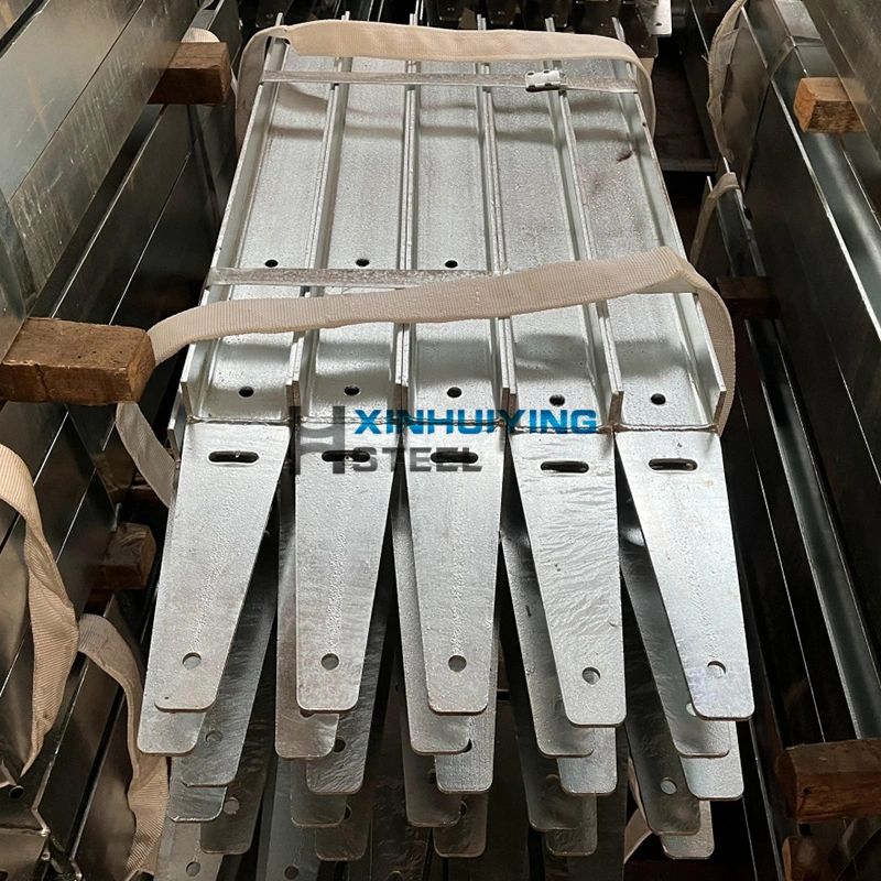 Galvanized Retaining Wall Steel Post Weled With Fence Bracket