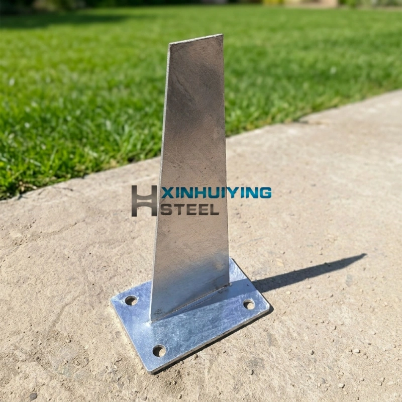 Shark Fin Fence Post Base Plate / Bracket